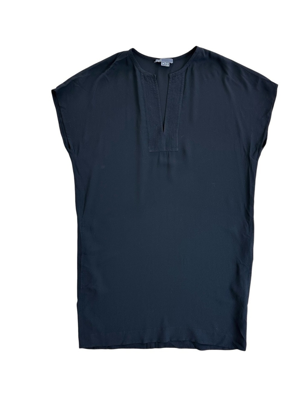 Vince Black Silk Sleeveless Mini Dress